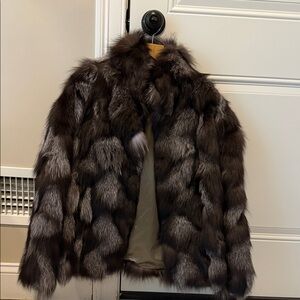 Halston Heritage Dark Brown Teddy Jacket